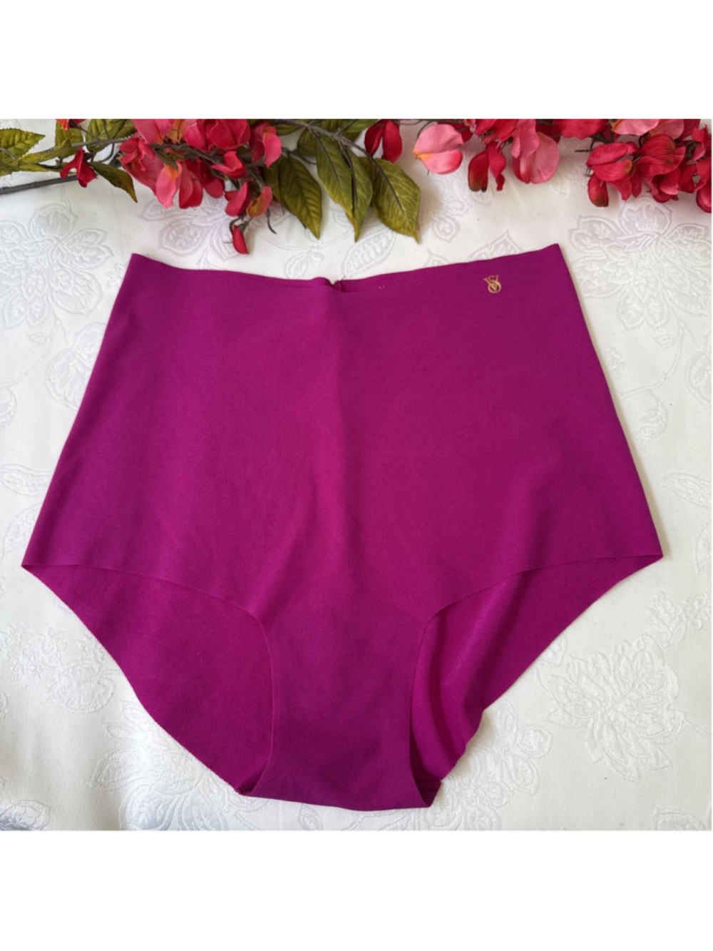 VICTORIA'S SECRET S SMALL PINK SEAMLESS BRIEF HI RISE BRIEF SLIP PANTIES NWT